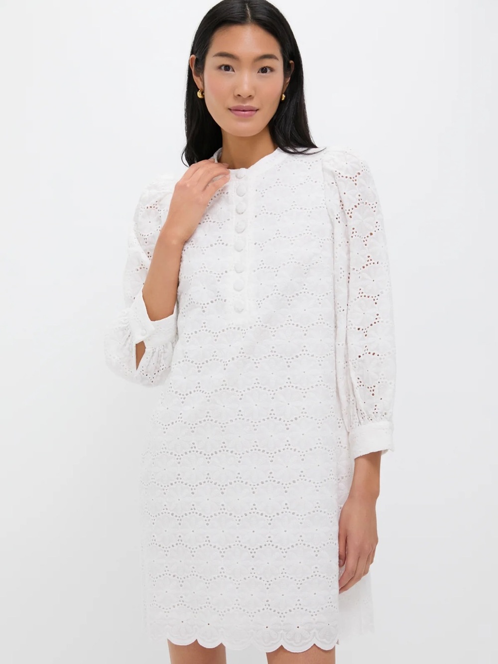 Tuckernuck Pomander Place White Eyelet Samantha Dress Size Large